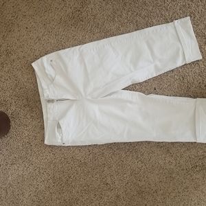 Charter Club jeans white very crisp Capri pants